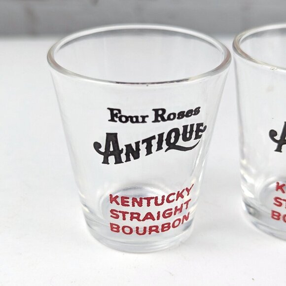 Set of 2 Four Roses Antique Bourbon Shot Glasses - Picture 2 of 5
